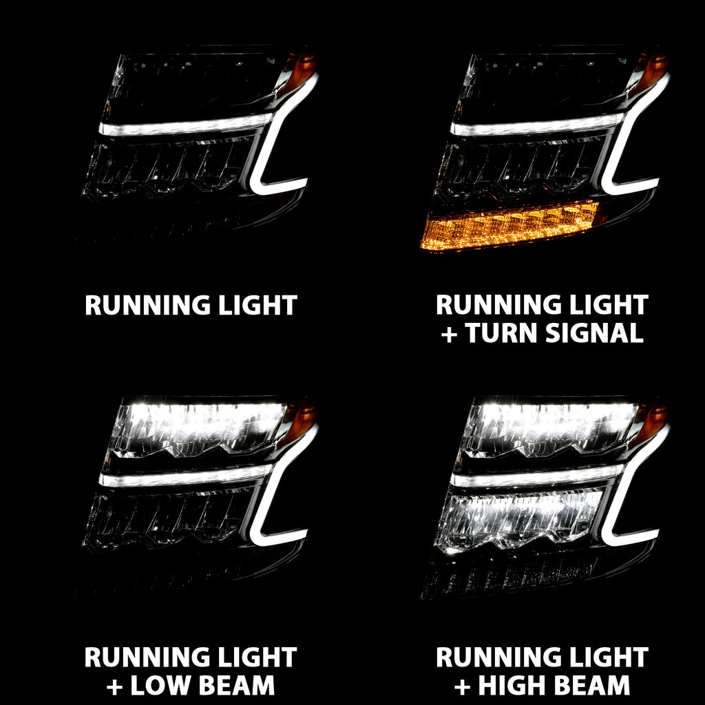 ANZO USA 111479 LED Crystal Headlights for Select Chevrolet Suburban, Chevrolet Tahoe