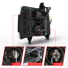 Load image into Gallery viewer, ANZO USA 111481 Projector Headlights for Select Chevrolet Silverado 1500, Chevrolet Silverado 2500, Chevrolet Silverado HD, Chevrolet Silverado 3500, Chevrolet Silverado HD