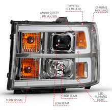 Load image into Gallery viewer, ANZO USA 111483 Projector Headlight for Select GMC Sierra 1500, GMC Sierra HD, GMC Sierra HD