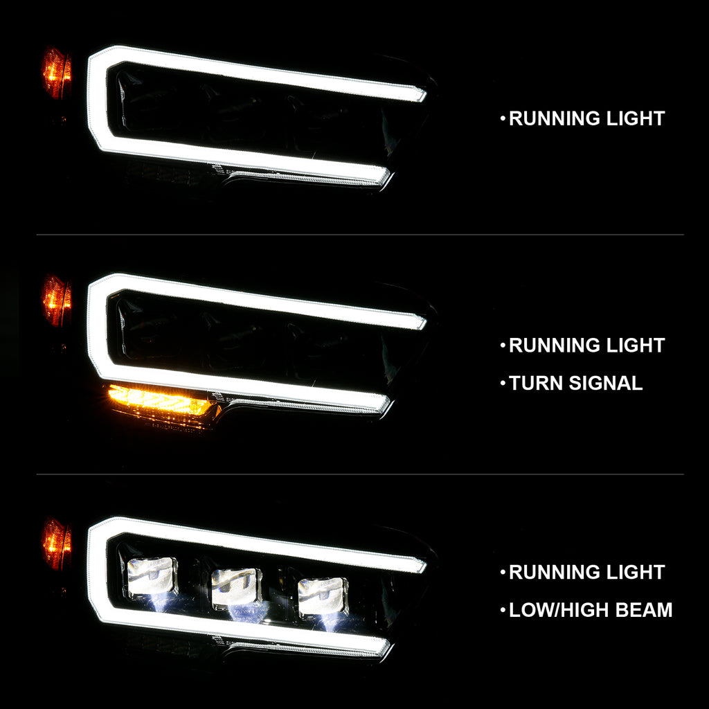 ANZO USA 111496 LED Projector Headlight for Select Toyota Tacoma