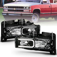 Load image into Gallery viewer, ANZO USA 111498 Crystal Headlight for Select Cadillac Escalade, Chevrolet Blazer, Chevrolet C1500, Chevrolet C2500, Chevrolet C3500, Chevrolet K1500, Chevrolet K2500, Chevrolet K3500, Chevrolet Suburban, Chevrolet Tahoe, GMC C1500, GMC C2500, GMC C3500,