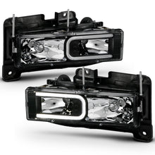 Load image into Gallery viewer, ANZO USA 111498 Crystal Headlight for Select Cadillac Escalade, Chevrolet Blazer, Chevrolet C1500, Chevrolet C2500, Chevrolet C3500, Chevrolet K1500, Chevrolet K2500, Chevrolet K3500, Chevrolet Suburban, Chevrolet Tahoe, GMC C1500, GMC C2500, GMC C3500,