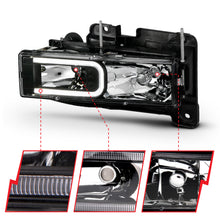 Load image into Gallery viewer, ANZO USA 111498 Crystal Headlight for Select Cadillac Escalade, Chevrolet Blazer, Chevrolet C1500, Chevrolet C2500, Chevrolet C3500, Chevrolet K1500, Chevrolet K2500, Chevrolet K3500, Chevrolet Suburban, Chevrolet Tahoe, GMC C1500, GMC C2500, GMC C3500,