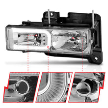 Load image into Gallery viewer, ANZO USA 111499 Crystal Headlight for Select Cadillac Escalade, Chevrolet Blazer, Chevrolet C1500, Chevrolet C1500 Suburban, Chevrolet C2500, Chevrolet C2500 Suburban, Chevrolet C3500, Chevrolet C3500HD, Chevrolet K1500, Chevrolet K1500 Suburban,