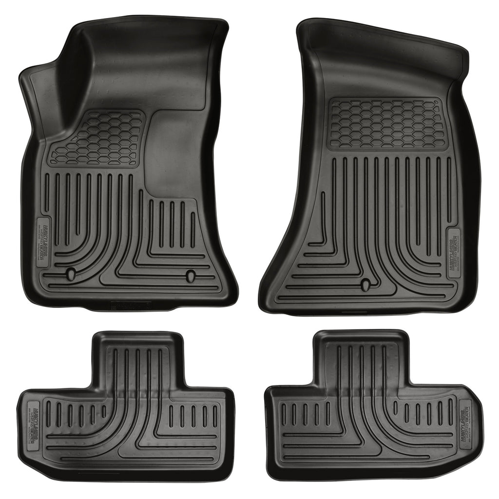 1115-Challenger-Custom-Molded-Front2Nd-Seat-Weatherbeater-Floor-Liners-Black