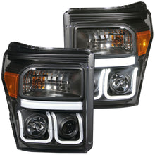 Load image into Gallery viewer, 1115-F250F350F450-Sd-Projector-Headlightsblack-Clear-DrivePass