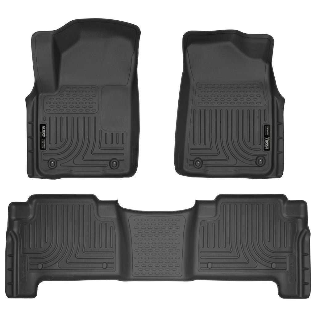 1115-Qx56-Custom-Molded-Front2Nd-Seat-Floor-Liners-Weatherbeater-Black