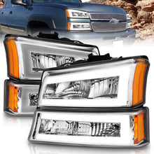 Load image into Gallery viewer, ANZO USA 111502 Crystal Headlight for Select Chevrolet Avalanche 1500, Chevrolet Avalanche 2500, Chevrolet Silverado 1500, Chevrolet Silverado Classic, Chevrolet Silverado HD, Chevrolet Silverado HD Classic, Chevrolet Silverado 2500, Chevrolet Silverado