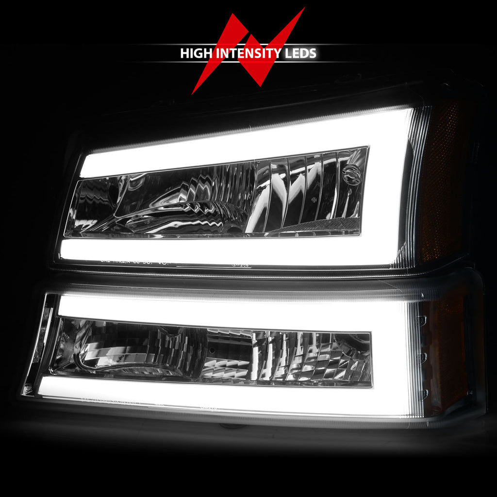 ANZO USA 111502 Crystal Headlight for Select Chevrolet Avalanche 1500, Chevrolet Avalanche 2500, Chevrolet Silverado 1500, Chevrolet Silverado Classic, Chevrolet Silverado HD, Chevrolet Silverado HD Classic, Chevrolet Silverado 2500, Chevrolet Silverado