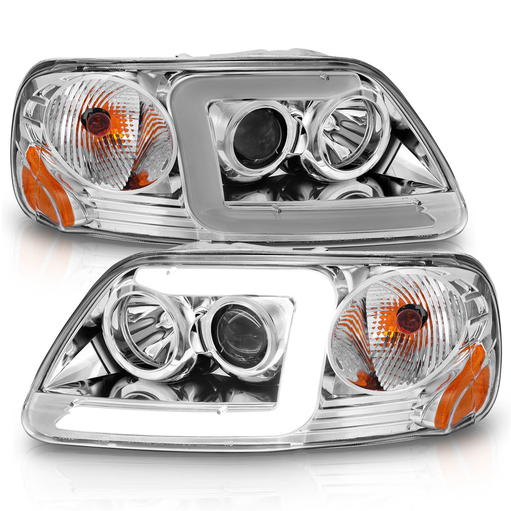 ANZO USA 111504 Crystal Headlight for Select Ford Expedition, Ford F-150, Ford F-150 Heritage, Ford F-250