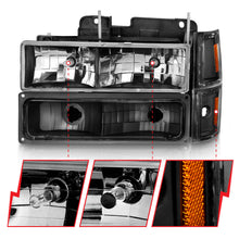 Load image into Gallery viewer, ANZO USA 111505 Crystal Headlight for Select Chevrolet Blazer, Chevrolet C1500, Chevrolet C1500 Suburban, Chevrolet C2500, Chevrolet C2500 Suburban, Chevrolet C3500, Chevrolet C3500HD, Chevrolet K1500, Chevrolet K1500 Suburban, Chevrolet K2500, Chevrolet