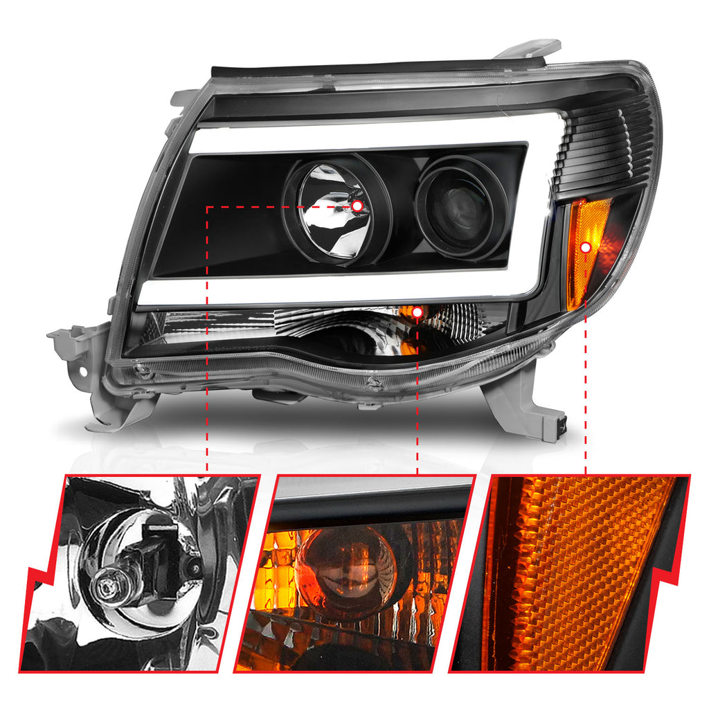 ANZO USA 111517 Projector Headlight for Select Toyota Tacoma