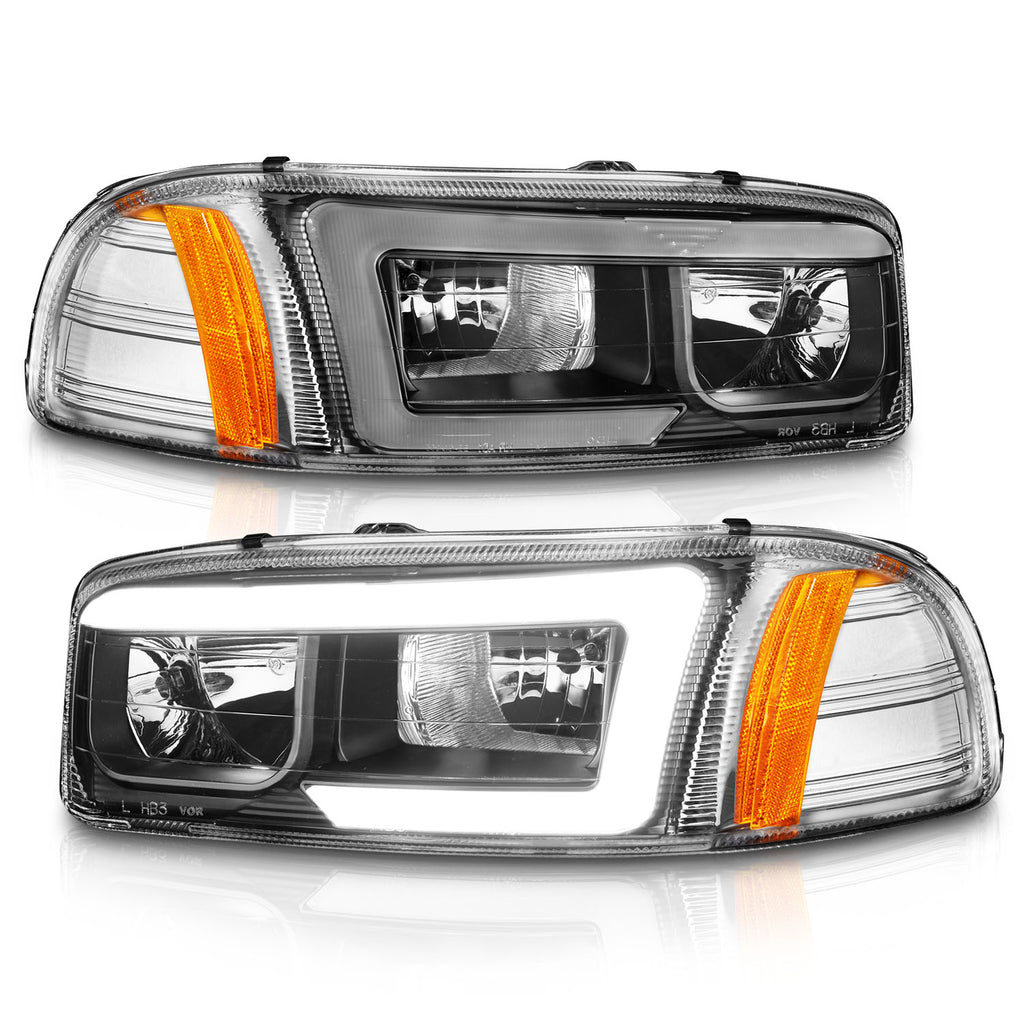 ANZO USA 111522 Crystal Headlight for Select GMC C3500, GMC K3500, GMC Sierra 1500, GMC Sierra Classic, GMC Sierra HD, GMC Sierra HD Classic, GMC Sierra 2500, GMC Sierra HD, GMC Sierra HD Classic, GMC Sierra 3500, GMC Sierra Classic, GMC Yukon, GMC Yukon