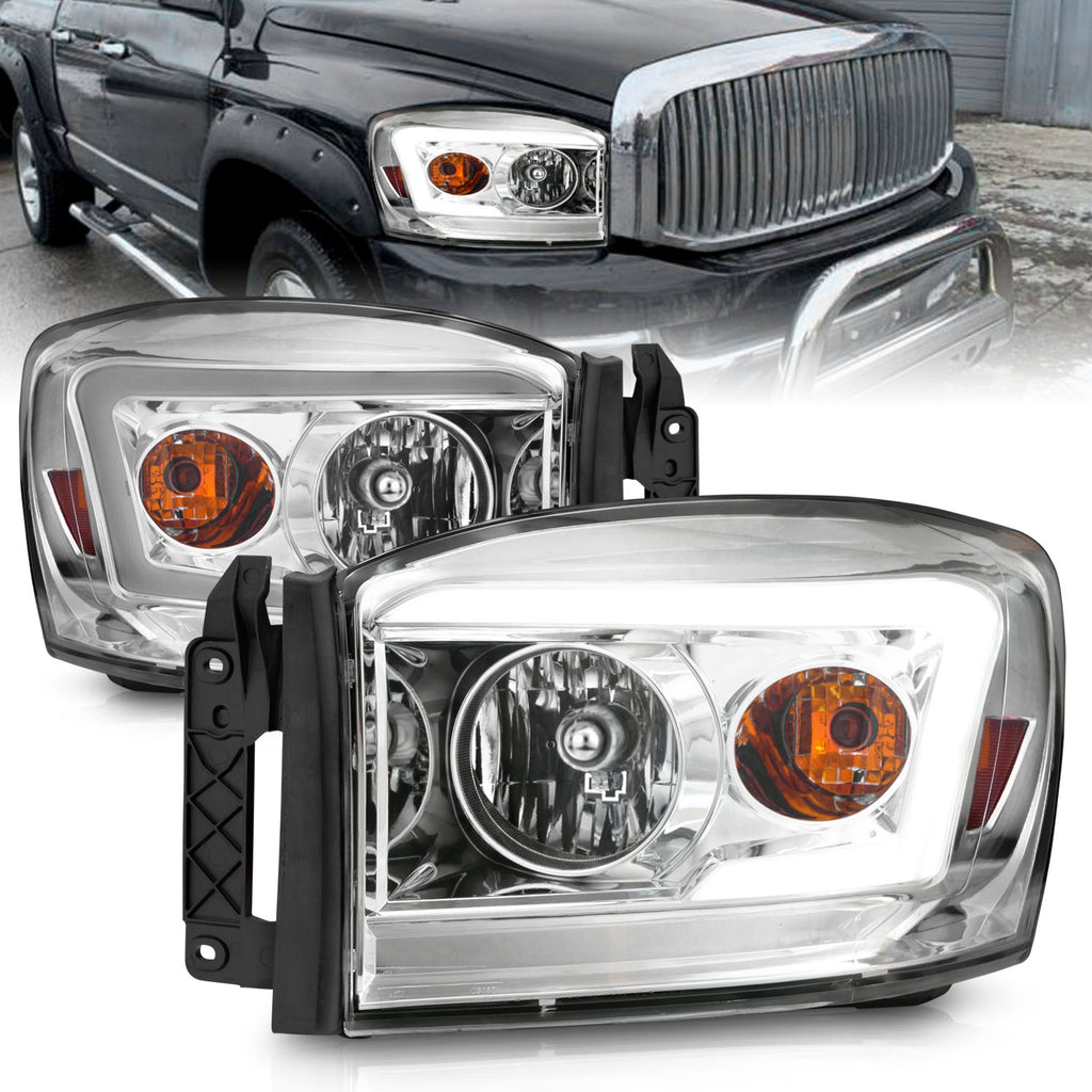 ANZO USA 111525 Crystal Headlight for Select Dodge Ram 1500, Dodge Ram 2500, Dodge Ram