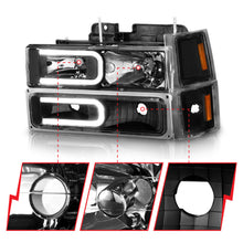 Load image into Gallery viewer, ANZO USA 111528 Crystal Headlight for Select Chevrolet Blazer, Chevrolet C1500, Chevrolet C1500 Suburban, Chevrolet C2500, Chevrolet C2500 Suburban, Chevrolet C3500, Chevrolet C3500HD, Chevrolet K1500, Chevrolet K1500 Suburban, Chevrolet K2500, Chevrolet