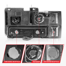 Load image into Gallery viewer, ANZO USA 111529 Crystal Headlight for Select Chevrolet Blazer, Chevrolet C1500, Chevrolet C1500 Suburban, Chevrolet C2500, Chevrolet C2500 Suburban, Chevrolet C3500, Chevrolet C3500HD, Chevrolet K1500, Chevrolet K1500 Suburban, Chevrolet K2500, Chevrolet