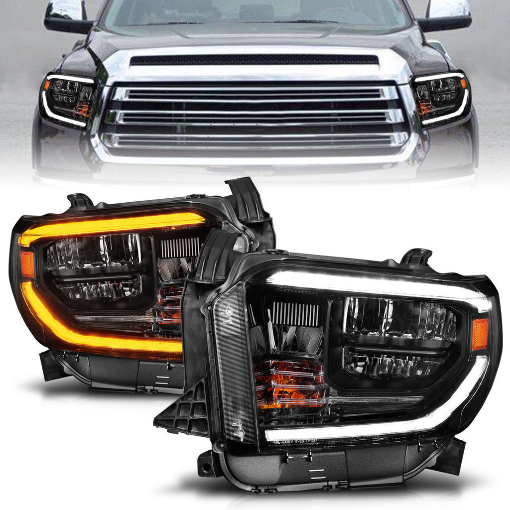 ANZO USA 111531 LED Crystal Headlight for Select Toyota Tundra