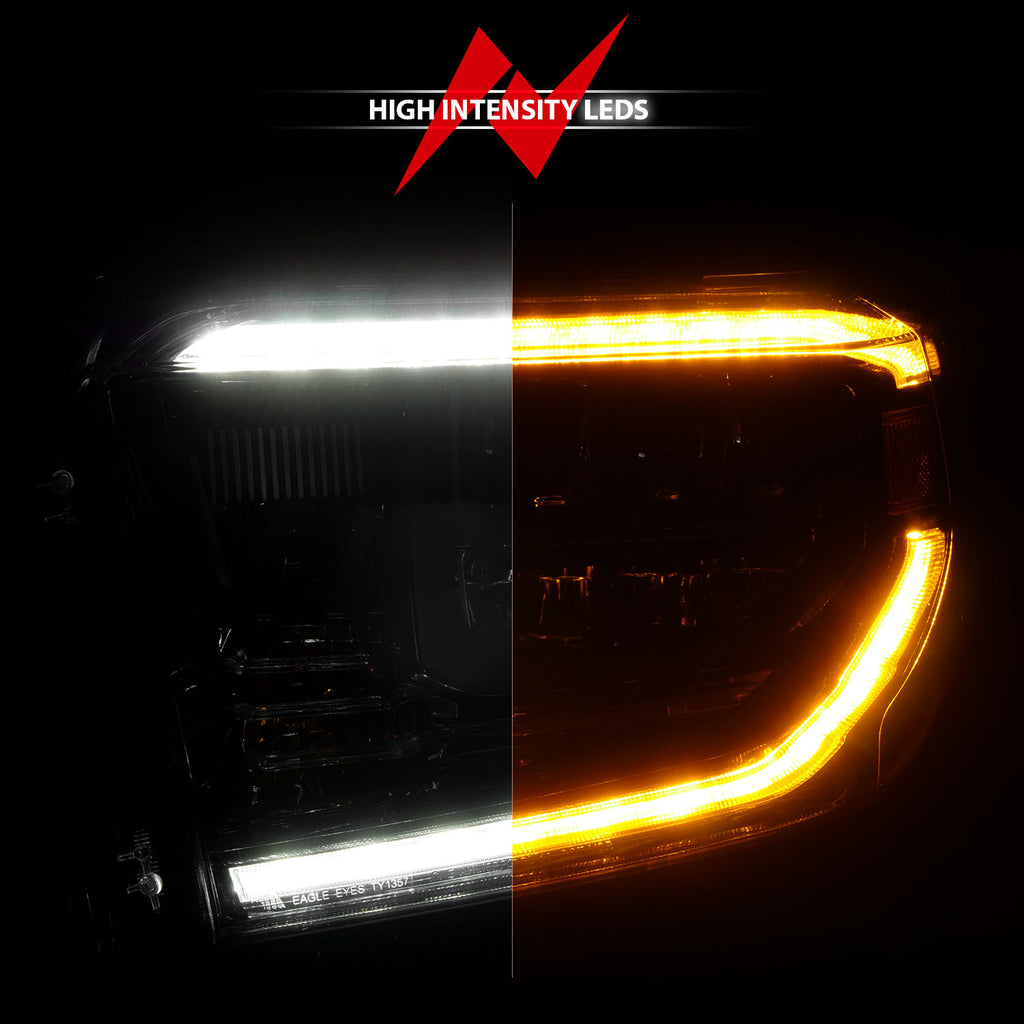 ANZO USA 111533 LED Crystal Headlight for Select Toyota Tundra