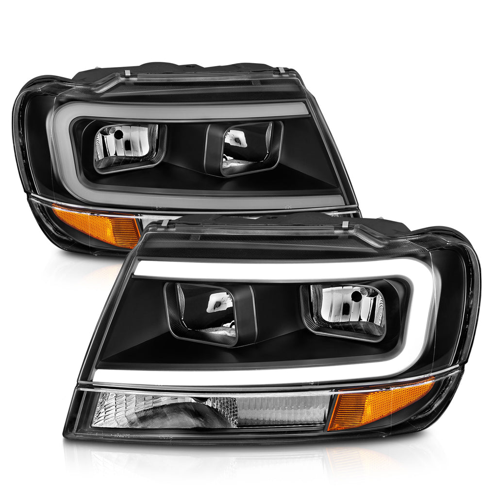 ANZO USA 111537 Crystal Headlight for Select Jeep Grand Cherokee