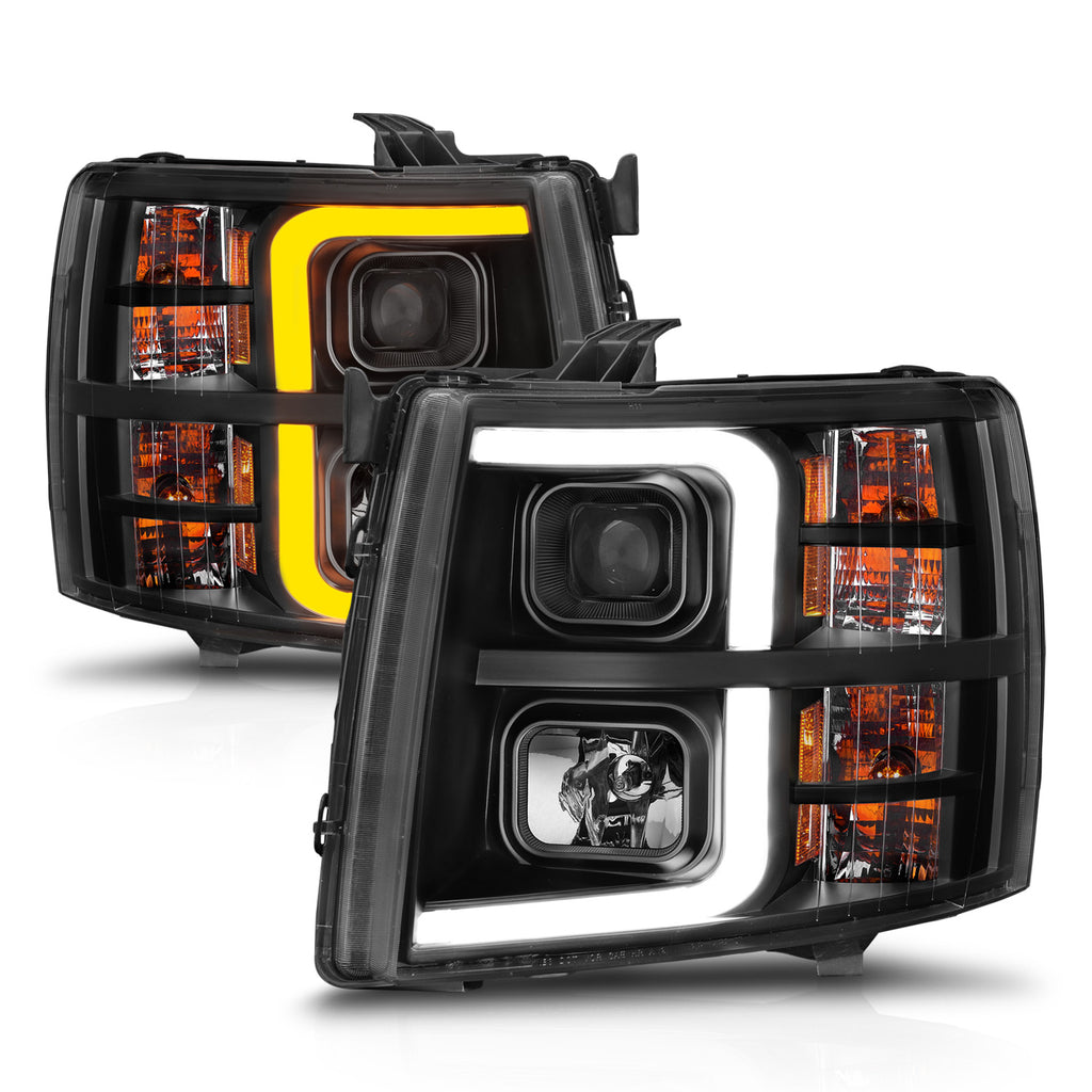 ANZO USA 111545 Projector Headlight for Select Chevrolet Silverado 1500, Chevrolet Silverado 2500, Chevrolet Silverado HD, Chevrolet Silverado 3500, Chevrolet Silverado HD