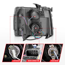 Load image into Gallery viewer, ANZO USA 111545 Projector Headlight for Select Chevrolet Silverado 1500, Chevrolet Silverado 2500, Chevrolet Silverado HD, Chevrolet Silverado 3500, Chevrolet Silverado HD