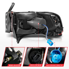 Load image into Gallery viewer, ANZO USA 111554 Crystal Headlight for Select Dodge Ram 1500, Dodge Ram 2500, Dodge Ram