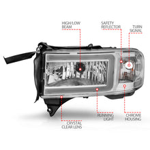 Load image into Gallery viewer, ANZO USA 111555 Crystal Headlight for Select Dodge Ram 1500, Dodge Ram 2500, Dodge Ram
