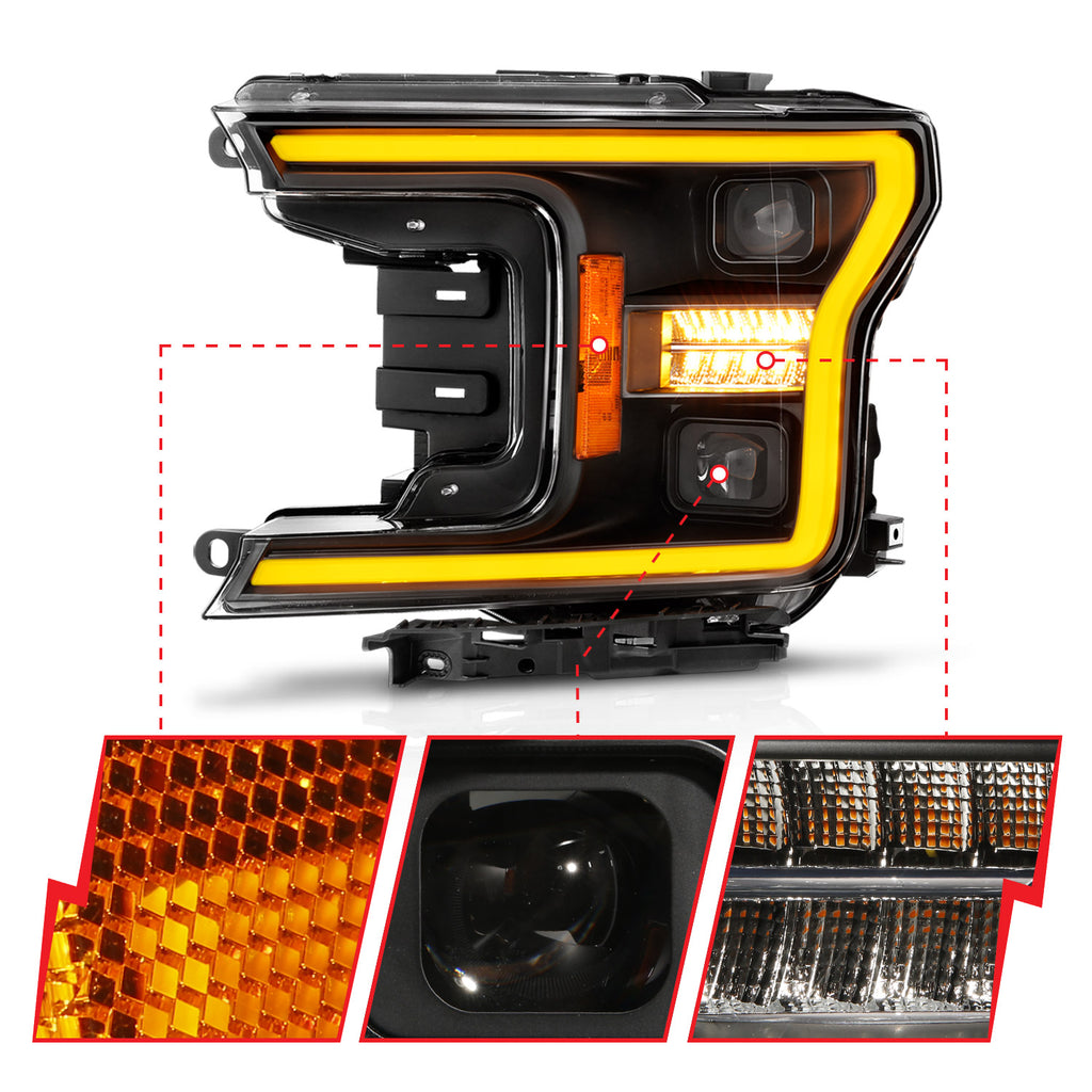 ANZO USA 111570 LED Projector Headlight for Select Ford F-150