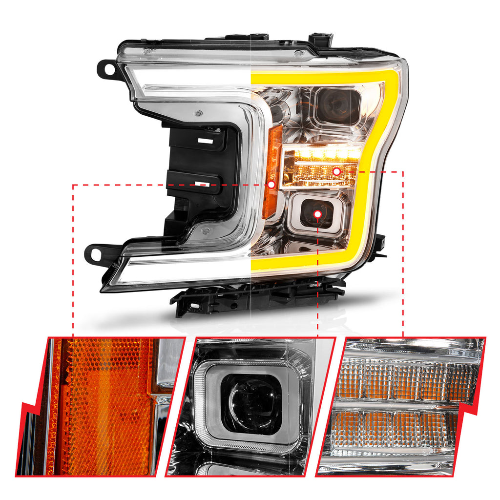 ANZO USA 111571 LED Projector Headlight for Select Ford F-150