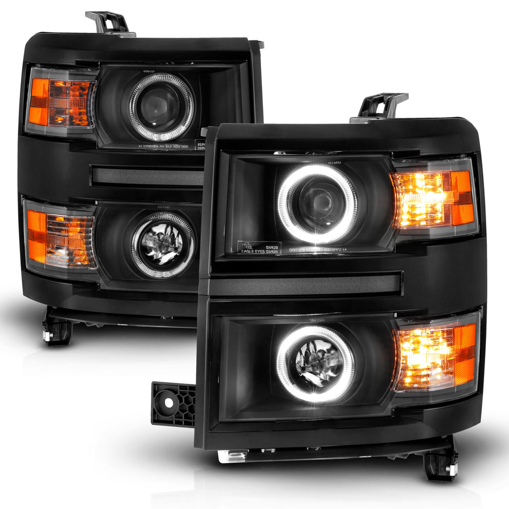 ANZO USA 111583 Projector Headlight for Select Chevrolet Silverado 1500, Chevrolet Silverado 2500, Chevrolet Silverado HD, Chevrolet Silverado 3500, Chevrolet Silverado HD