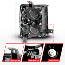Load image into Gallery viewer, ANZO USA 111583 Projector Headlight for Select Chevrolet Silverado 1500, Chevrolet Silverado 2500, Chevrolet Silverado HD, Chevrolet Silverado 3500, Chevrolet Silverado HD