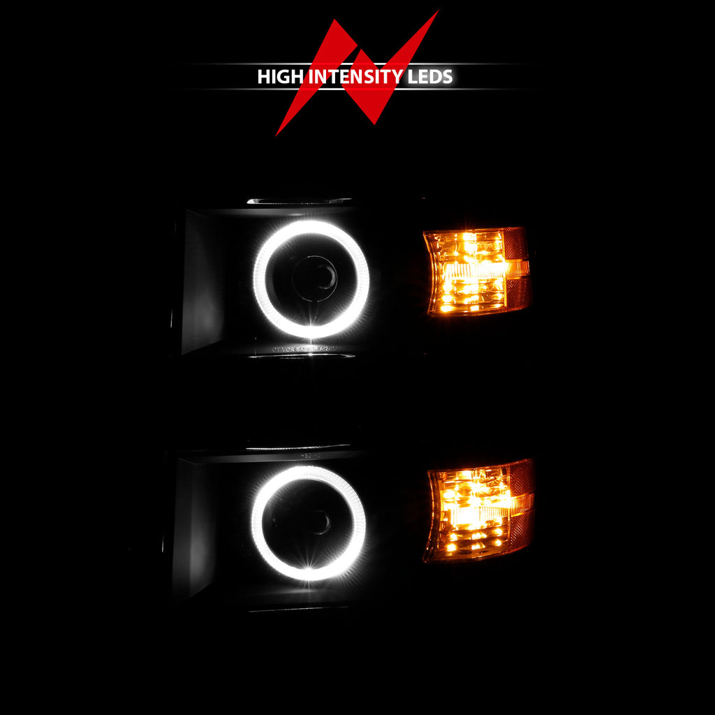 ANZO USA 111583 Projector Headlight for Select Chevrolet Silverado 1500, Chevrolet Silverado 2500, Chevrolet Silverado HD, Chevrolet Silverado 3500, Chevrolet Silverado HD