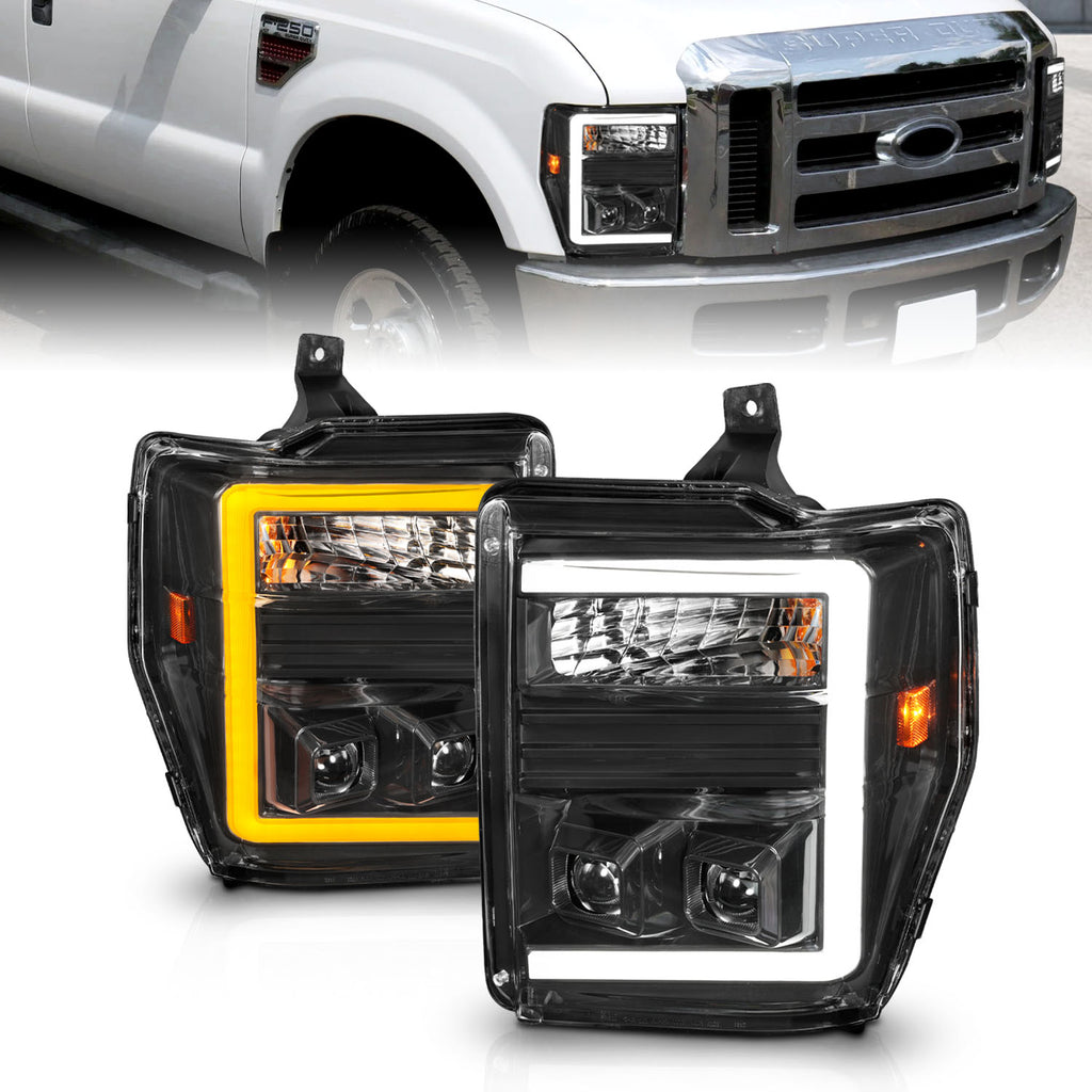 ANZO USA 111586 Projector Headlight for Select Ford F-250 Super Duty, Ford F-350 Super Duty, Ford F-450 Super Duty, Ford F-550 Super Duty