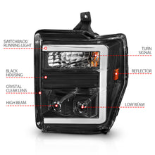Load image into Gallery viewer, ANZO USA 111586 Projector Headlight for Select Ford F-250 Super Duty, Ford F-350 Super Duty, Ford F-450 Super Duty, Ford F-550 Super Duty