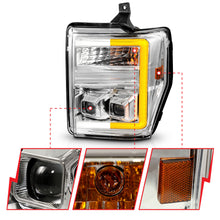 Load image into Gallery viewer, ANZO USA 111587 Projector Headlight for Select Ford F-250 Super Duty, Ford F-350 Super Duty, Ford F-450 Super Duty, Ford F-550 Super Duty