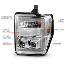 Load image into Gallery viewer, ANZO USA 111587 Projector Headlight for Select Ford F-250 Super Duty, Ford F-350 Super Duty, Ford F-450 Super Duty, Ford F-550 Super Duty