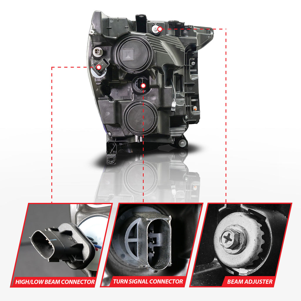 ANZO USA 111594-R LED Projector Headlights for Select Ford F-150