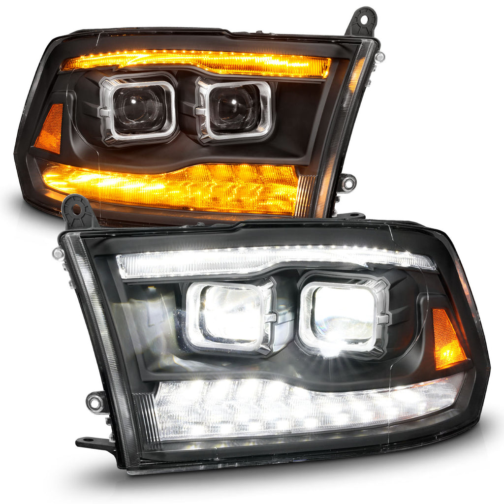 ANZO USA 111595 LED Projector Headlight for Select Dodge Ram 1500, Dodge Ram 2500, Dodge Ram 3500, Ram 1500, Ram Classic, Ram 2500, Ram