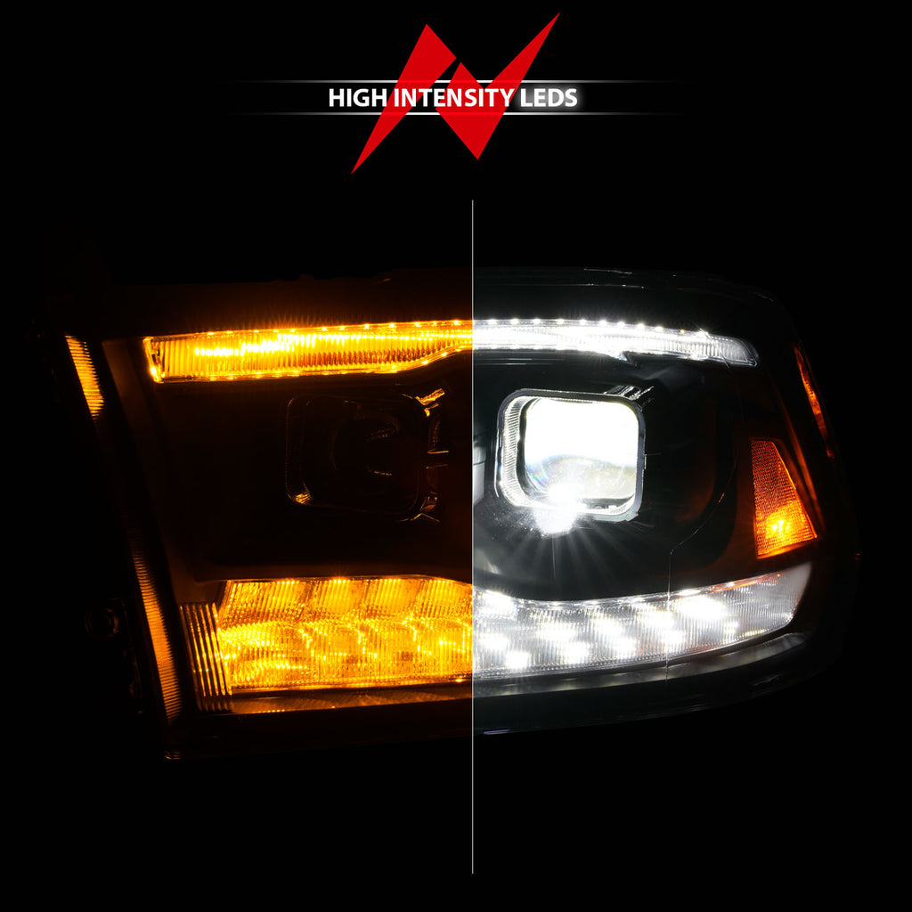 ANZO USA 111595 LED Projector Headlight for Select Dodge Ram 1500, Dodge Ram 2500, Dodge Ram 3500, Ram 1500, Ram Classic, Ram 2500, Ram