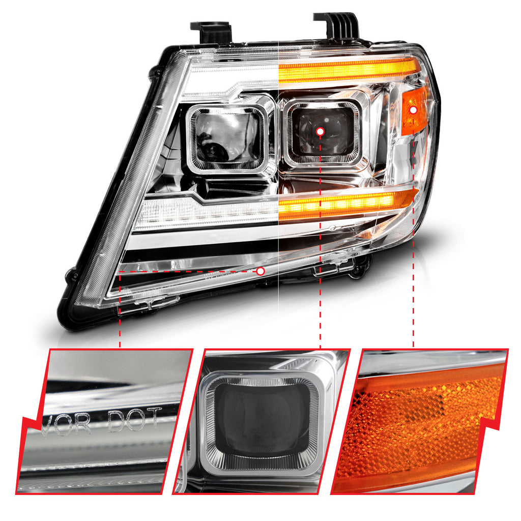 ANZO USA 111598 Projector Headlight for Select Nissan Frontier