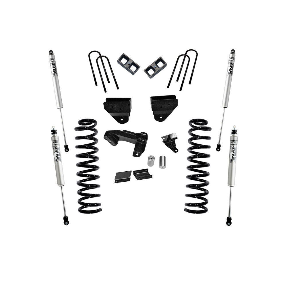 1116-Ford-F250F350-Sd-4Wd-Dsl-4In-Lift-Kit-WO-4-Link-Convert-WO-Rep-Radius-Arms-WFox-2.0-Shocks