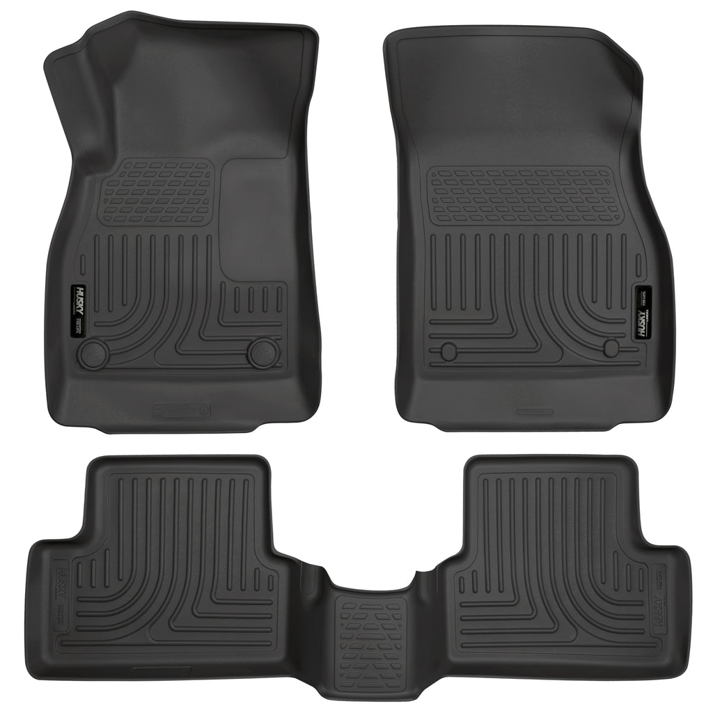 1116-Regal-Custom-Molded-Front--2Nd-Seat-Weatherbeater-Floor-Liners-Black