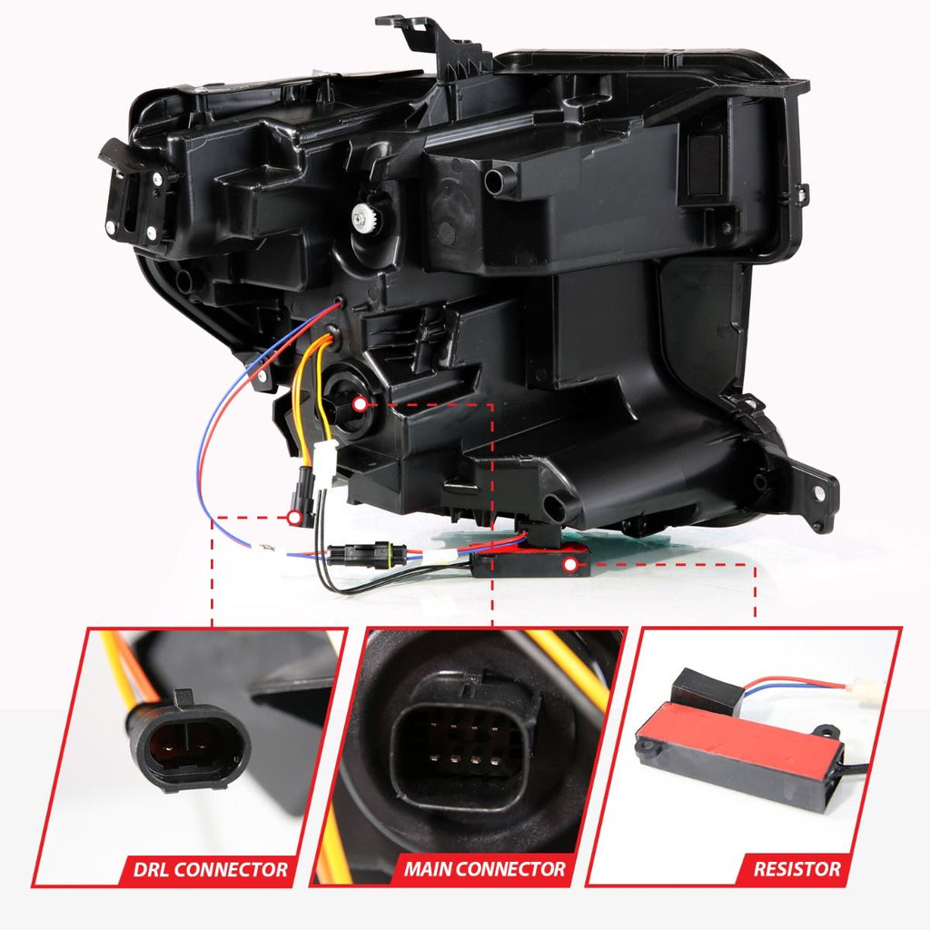 ANZO USA 111600 LED Projector Headlights for Select GMC Sierra