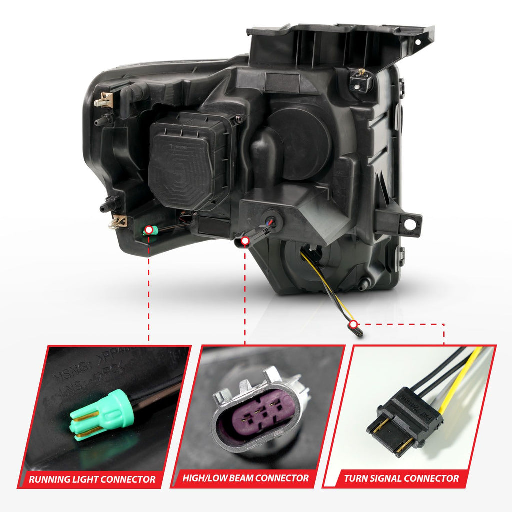 ANZO USA 111607 LED Projector Headlight for Select Ford F-150