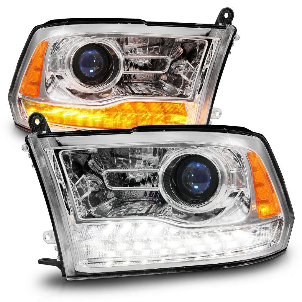 ANZO USA 111610 Projector Headlight for Select Dodge Ram 1500, Dodge Ram 2500, Dodge Ram 3500, Ram 1500, Ram Classic, Ram 2500, Ram