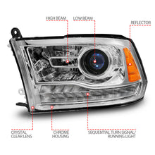 Load image into Gallery viewer, ANZO USA 111610 Projector Headlight for Select Dodge Ram 1500, Dodge Ram 2500, Dodge Ram 3500, Ram 1500, Ram Classic, Ram 2500, Ram