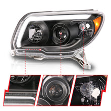 Load image into Gallery viewer, ANZO USA 111616 LED Bar Projector Black Headlight for Select Toyota 4Runner