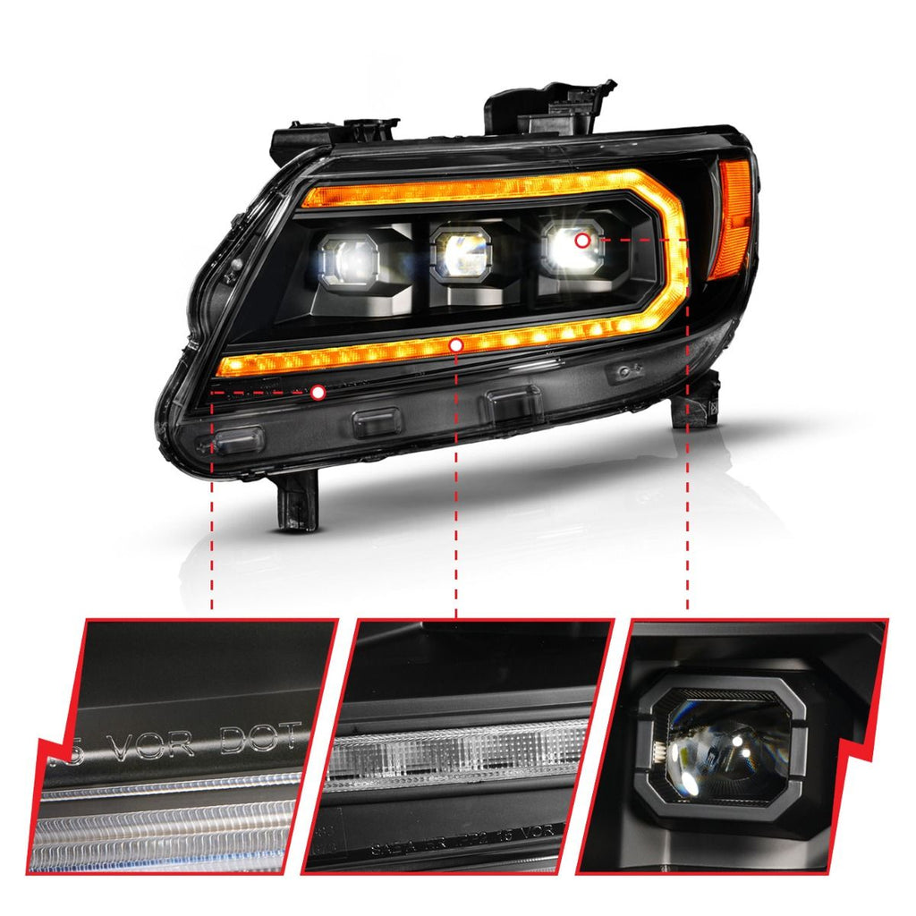 ANZO USA 111641 LED Projector Headlight for Select Chevrolet Colorado