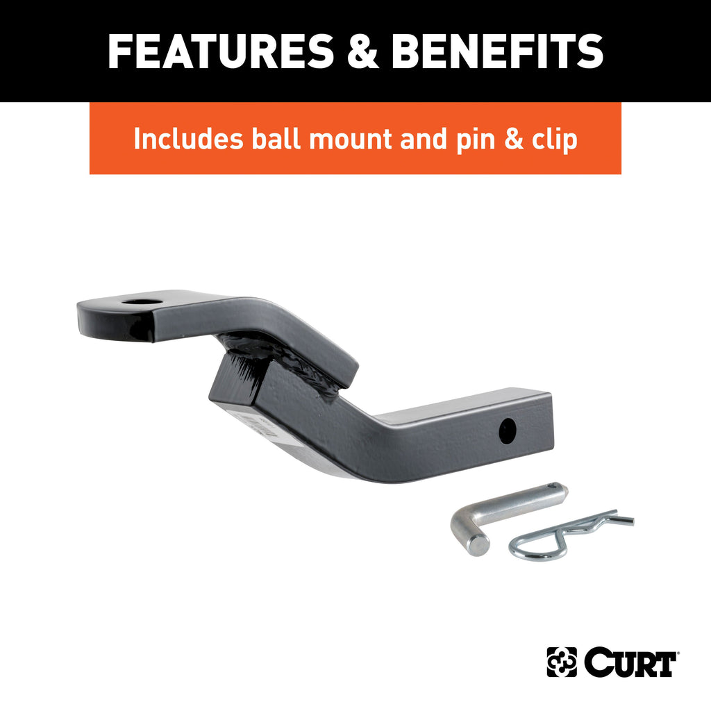CURT 111743 Class 1 Trailer Hitch, 1-1/4" Ball Mount, Select BMW Vehicles