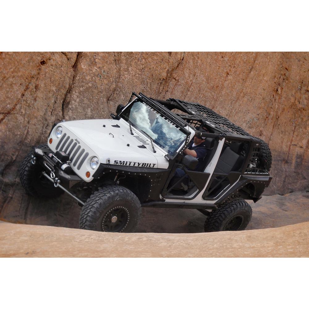 1118-Wrangler-Jk-4Dr-Src-6Pc-Roll-Cage-Kit;-Satin-Black-Powdercoat